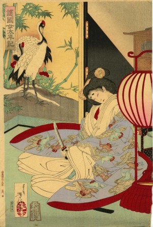 Woman with knife